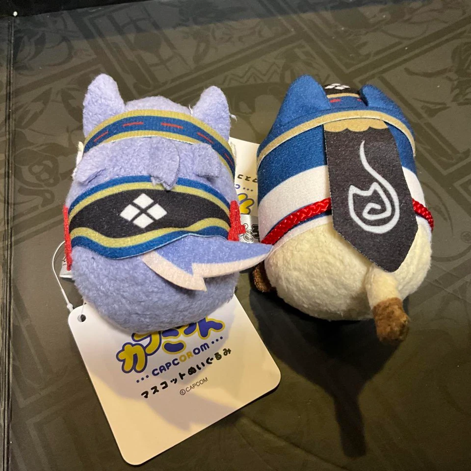 CAPCOM CAPCOROM Monster Hunter Palamute and Palico Mascot Plush from Japan - Image 2 of 2