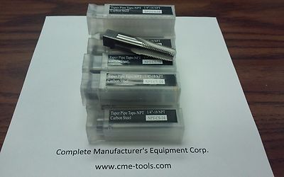 10pcs 1/4''-18 NPT Taps ,Taper pipe taps,4 flt, #NPT-CS-14-new