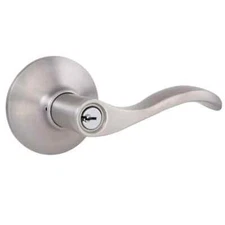 NEW Defiant Naples Satin Nickel Keyed Entry Door Lever