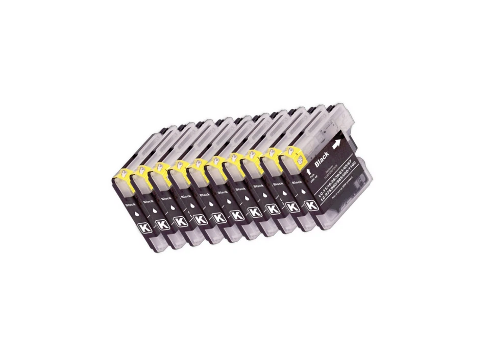 10 Druckerpatronen kompatibel black für Brother LC980 DCP 145C - Bild 3 von 4