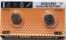 2 PK LR41 1.5V ALKALINE BATT. EXP. 12/27 AG3 LR736 FREE SHIP