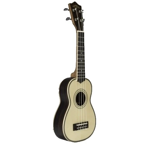 Ukeleles soprano tapa de abeto de palo de rosa