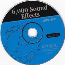 6,000 Sound Effects (CDRS725D1, 2003, COSMI)