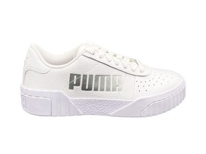 PUMA CALI STATEMENT WN'S SNEAKERS BIANCO ARGENTO 372847-01 | eBay