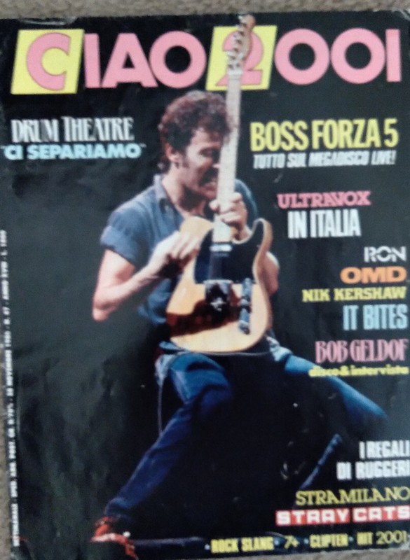 SPRINGSTEEN: CIAO 2001, 11/28/86, #47 (VG) - RARE - great pics!
