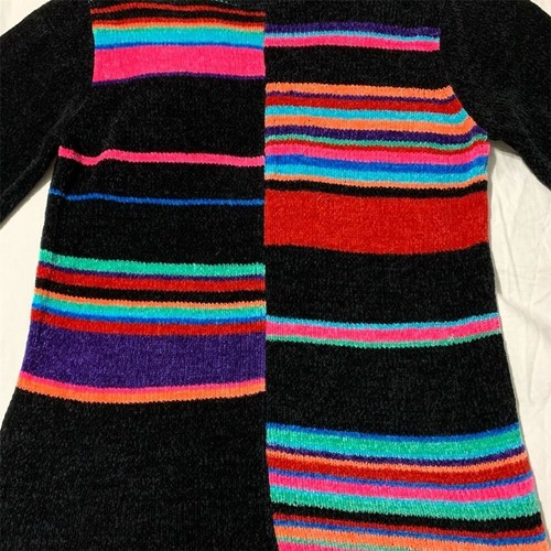 Sag Harbor Women's Petite M Multicolor Striped Pullover Sweater Vintage - Picture 7 of 10