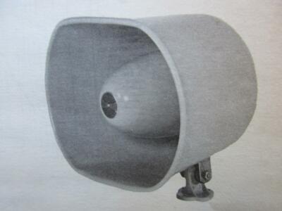 WR-10 Atlas Sound 10 Watt HORN Loundspeaker 8 Ohm Indoor/Outdoor NOS Beige