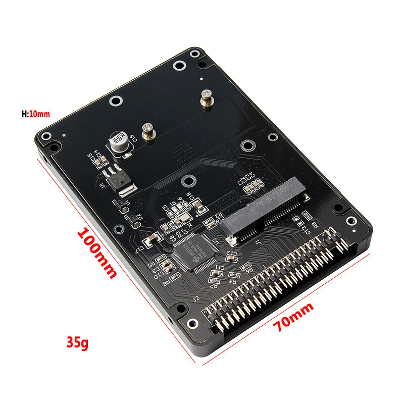 MSATA to 2.5" IDE HDD SSD mSATA to PATA Adapter Converter Card 44PIN Case - Image 3 of 4