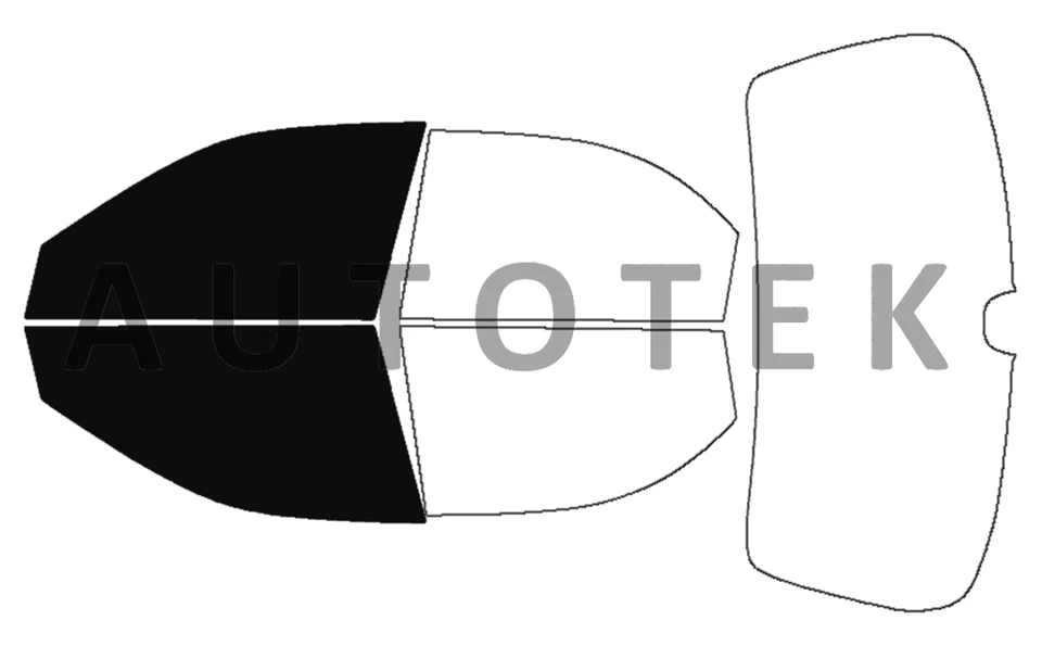 Película precortada ventanas delanteras de dos puertas cualquier tono % para Kia Sephia 1998-2001 Foto 2 de 4