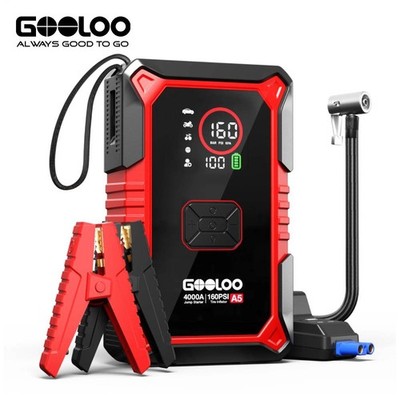 GOOLOO A5 Jump Starter with Air Compressor, 4000A Car Battery Jump Starter