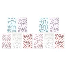 10 Sheet Festival Pearl Gems Face Crystal Stickers Eye Rhinestone Craft