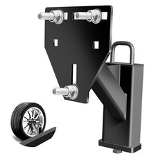 Stake Pocket Spare Tire Mount, Trailer Spare Tire Mount Fit Black - 2 x 4 inch