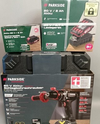 Parkside Performance Akku Schlagbohrschrauber PSBSAP20 +  2x Akku / 1xLadegerät
