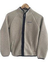 Columbia Youth Unisex Neutral Fleece Sherpa Zip Jacket M 10 12 Outdoors Preppy