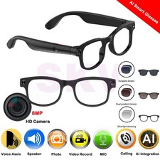 AI Smart Glasses With 8MP Camera 1080P HD Video Recording Translation Eyewear