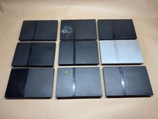 Lot of 9 PlayStation 2 PS2 Slim Console For Parts AS IS