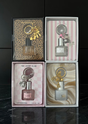 PURSE CHARM: Marshmallow Espresso Strawberry Scent Club Keychain Bag Eau Parfum