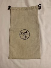 Hermes Płócienna torba na kurz do butów, sznurek podróżny, 19,5 x 35 cm, ilość 1