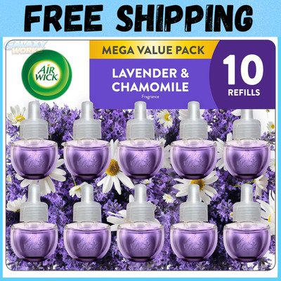 Air Wick Plug-In Scented Oil Refill 10ct Lavender & Chamomile Air Freshener