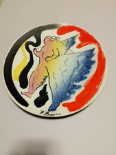 Bitossi ceramica. Piatto da Parete Dipinto a mano.