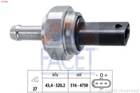 Sensor Abgasdruck Facet 25.0002 FüR BMW 5Er F10 Touring F11 3Er F30 F80 F31 F34