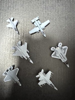 1/500 Us Air Force Series Set F15 F16 F18 F22 F35 A10 Finished