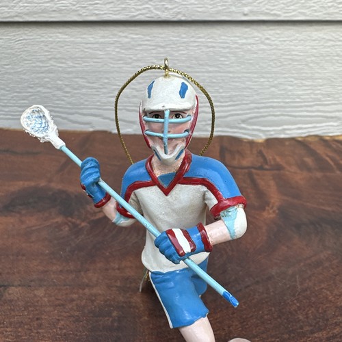 Kurt Adler Lacrosse Boy Figure Resin Christmas Ornament with Original Tag -NOB - Picture 7 of 10