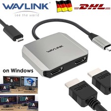 3in1 USB-C to Dual HDMI Adapter 4K Dual Monit...
