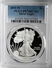 2010-W  $1  PROOF AMERICAN SILVER EAGLE (ASE/SAE) PCGS PR70 DCAM  #61215229