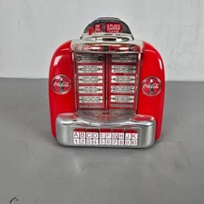 VTG Coca-Cola Tabletop Jukebox Collectible Bank Seeburg Wall-O-Matic Retro Works