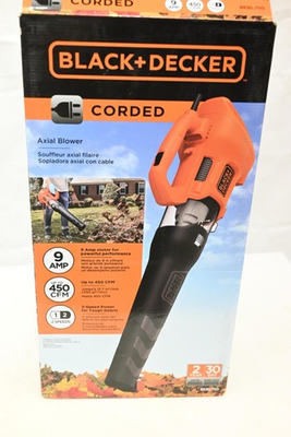 #ad BLACKDECKER 9 AMP 140 MPH 450 CFM Corded Electric Handheld Axial Leaf Blower $31.35