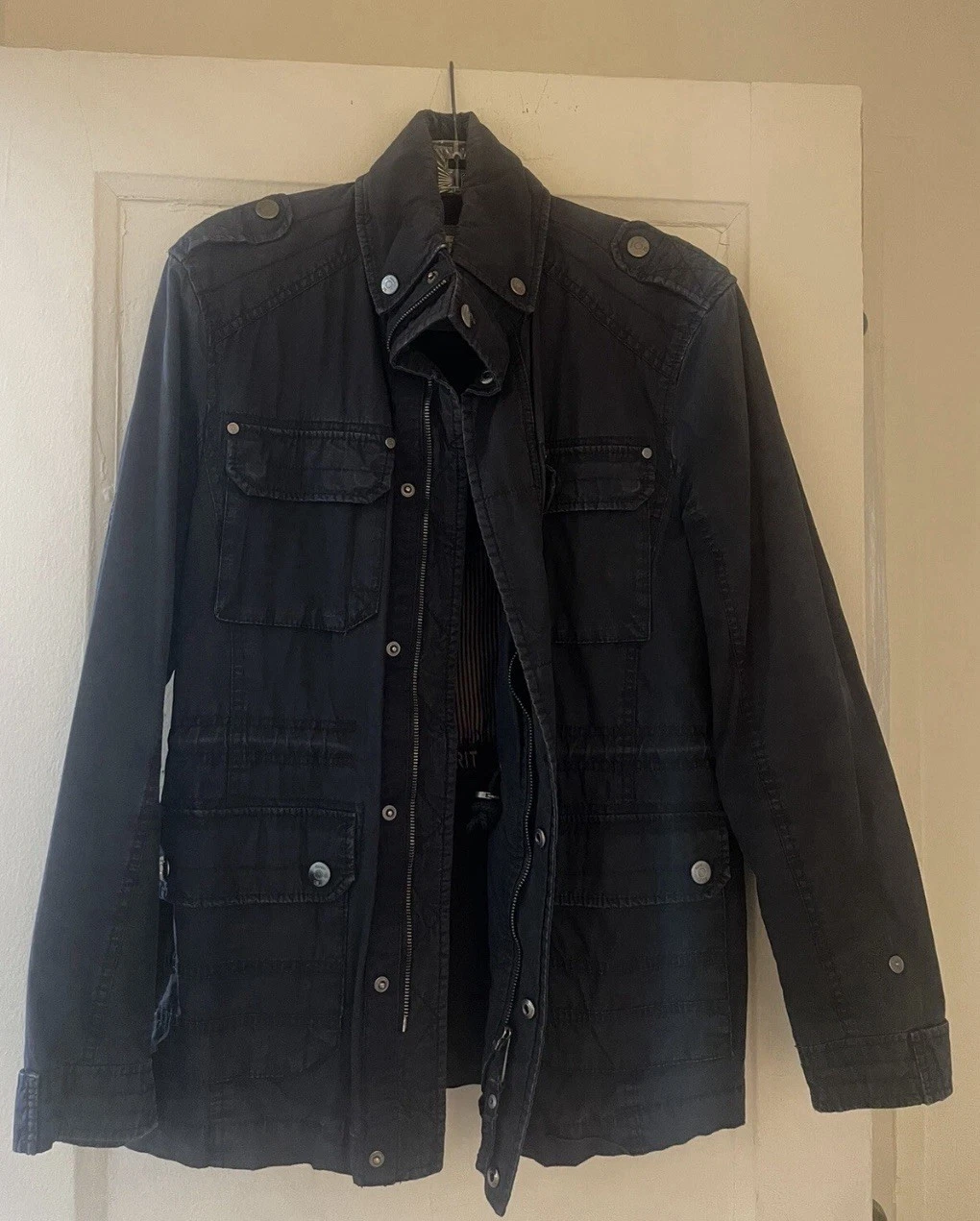 ESPRIT DEAN WINCHESTER SUPERNATURAL INSPIRED JACKET BLACK BLUE M TUCK AWAY HOOD - product detail image 16