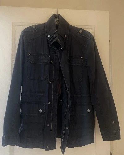 ESPRIT DEAN WINCHESTER SUPERNATURAL INSPIRED JACKET BLACK BLUE M TUCK AWAY HOOD image 16
