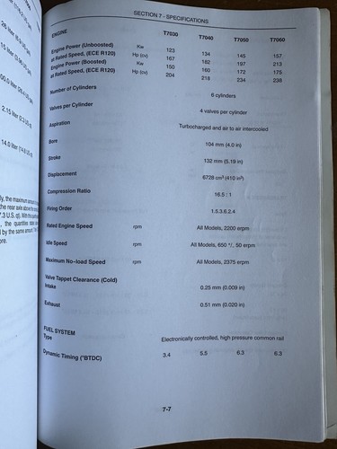 Manual de operador de tractores New Holland T7030 T7040 T7050 T7060 T7070 - Imagen 16 de 17