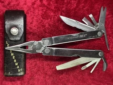 Leatherman PST II Stainless Steel Multi-Tool w/Sheath Vintage 2002 Used (467)