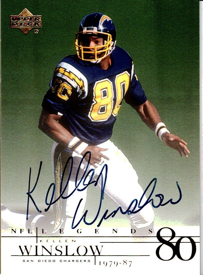 2001 Upper Deck Legends Kellen Winslow Autograph #KW1