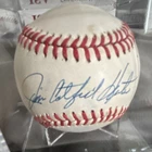 Jim Catfish Hunter MLB Baseball Autographed JSA Athletics Original