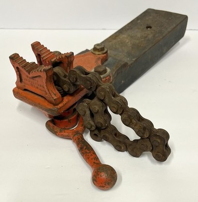 Armstrong No. 1 Pipe Vise Chicago 76-179 Made in USA 1/8  - 2 1/8  w/ Mount