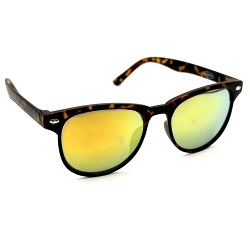 Old Navy Round Sunglasses SP20 Classic Tortoise Shell Frame Mirrored Lenses - Picture 2 of 12