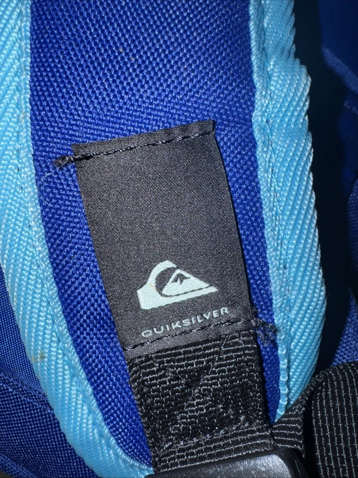 QUICKSILVER Schoolie Backpack Bag Front Cooler Pocket Salveque Burst Royal Blue. - Image 4 of 4