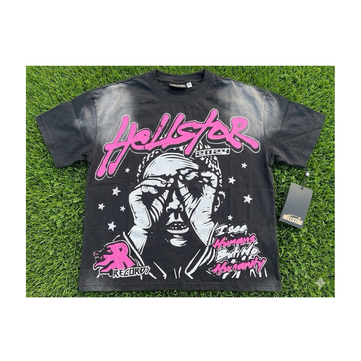 Hellstar Limited Edition Men's Graphic T-Shirt Black Pink White Hellstar Limited Edition Men's Graphic T-Shirt Black Pink White