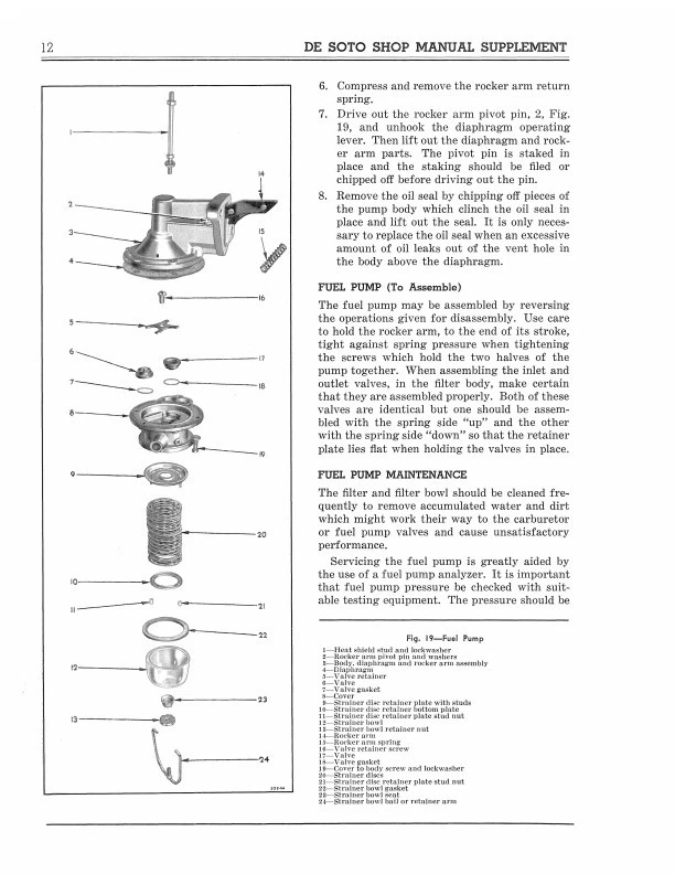 1939 DeSoto Shop Manual Supplement 39 De Soto Repair Service Book S6 - Image 2 of 4