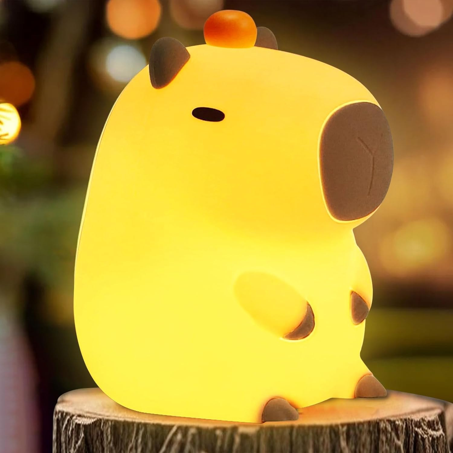 Luce Notturna a Forma Di Capybara, ​​Luce Notturna Dimmerabile a 2 Livelli per L - 1