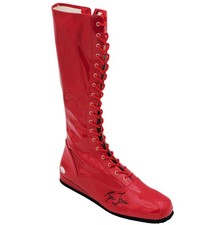 Ric Flair Autographed Signed Red Right Footed Boot WWE JSA