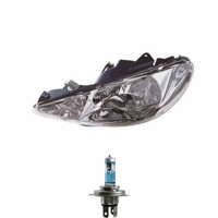 Halogen Scheinwerfer Rechts H4 FüR Peugeot 206 SchräGheck Inklusive Lampen