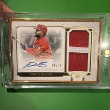 2024 Topps Definitive Prince Fielder Framed Patch Auto Relic /30
