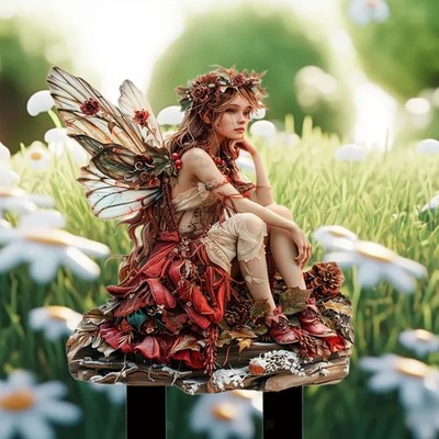 Garden Fairy Stake 2d kreativer dekorativer Pfahl für Pathway Outdoor Rasen