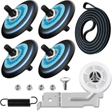 Dryer Roller Repair Kit Idler Pulley Belt Compatible Dryer Parts Set
