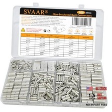 500PCS Non Insulated 500PCS 26-6 AWG Kit Non-Insulated Splice - Tinned Copper