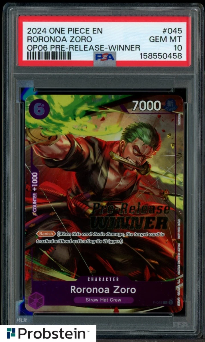 Roronoa Zoro [Winner] P-045 One Piece Promotion Cards for sale | eBay